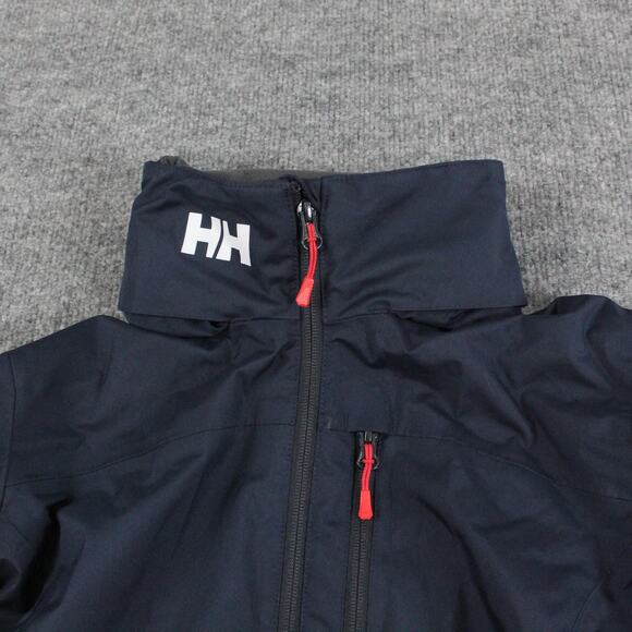 Helly Hansen Jacket Mens Small 2.0 Crew Hooded Sailing Blue Hooded Waterproof - Picture 10 of 13